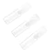 3 Pcs Alto Sax Saxophone Reeds Clarinet Reeds with Plastic Protection Cover Advanced Craft Resin 2.5 Reeds Saxophone Accessories(Clear)