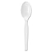 Individually Wrapped Polystyrene Teaspoons, White, 5.88"