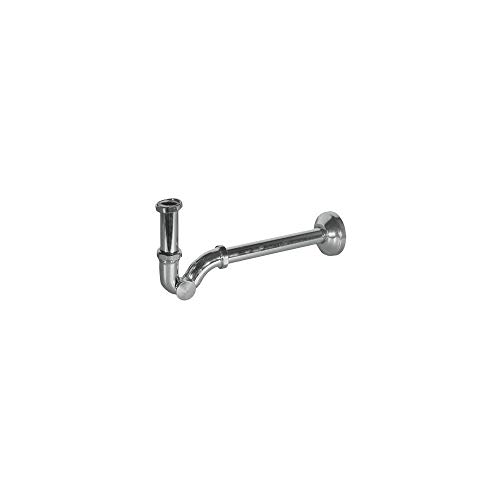 Sifone Ad 'S' Per Bidet, In Ottone Cromato. Senza Piletta.