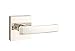 EMTEK Concealed Fastener Square Rosette Passage Set with Matching Finish Geneva Lever - Choice of 7 Finishes - C5110GVUS14 - Polished Nickel (US14)