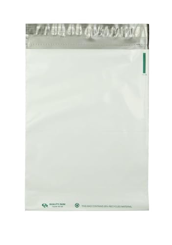 Quality Park Poly Mailer, Redi-Strip, White, 9 x12, 100 per Box, (46190)