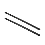 Baca Coche Barra de carga superior para techo de coche, barras transversales de aluminio, materiales para bricolaje, longitud negra y plateada, Universal, 120cm, 130cm, 140cm, 2 uds. Portaequipajes Co