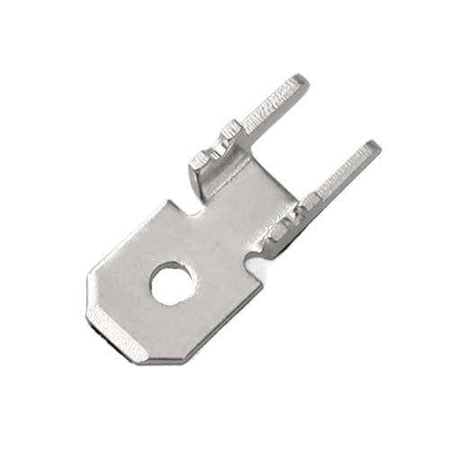 Borne de soudure de circuit imprimé en laiton étamé 6.3x0.8mm pour CI