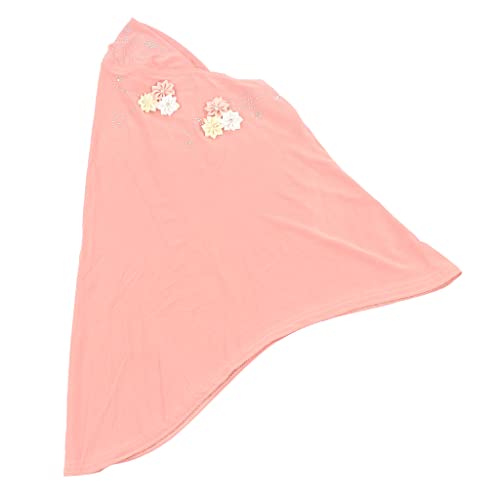 Muslim Girls Kids Hijab Islamic Scarf Shawls With 6 Beautiful Flowers Diamond For 1 To 5 Years Old Girls Hijab3