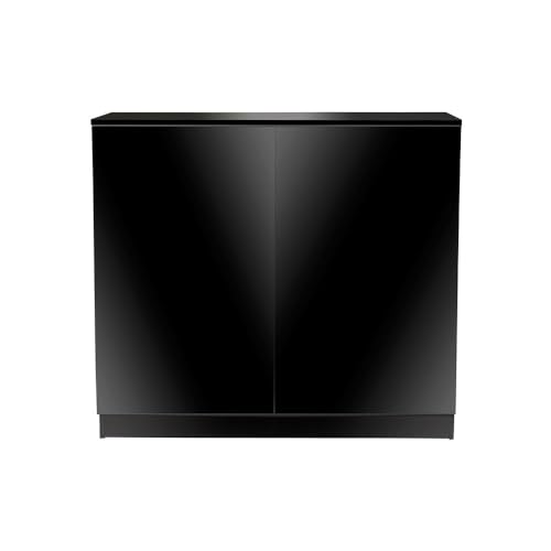 Aquatop Forza Premier - Armario de 2 puertas para tanques de 20 largos, 29, 30 extra altos, 37 galones, color negro