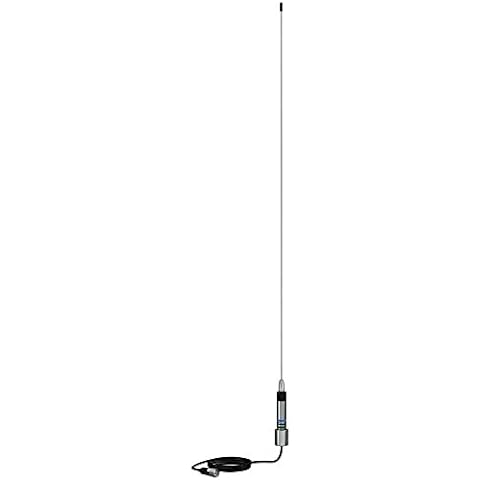Shakespeare Stainless Skinny Mini VHF Antenna with Cable Cover