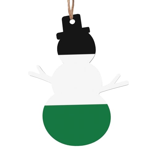 Palestine Snowman Shape Ornament