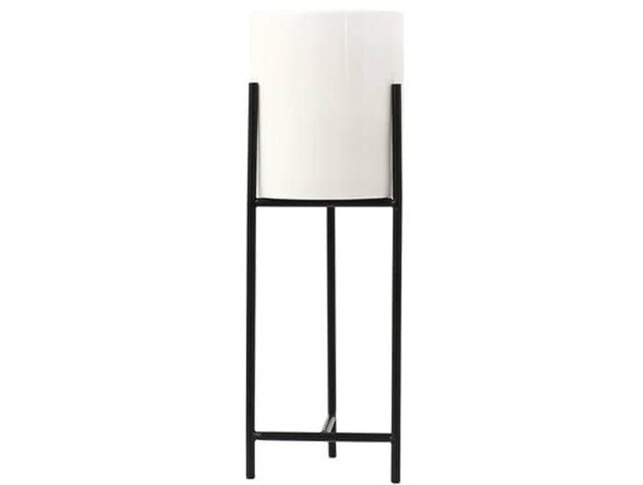 Image of Bee Creative Metal Plant Stand - A Durable and Stylish Display for Your Plants and Home Decor - Three Height Options - Metal Powder-Coated (WHITE /BLACK)