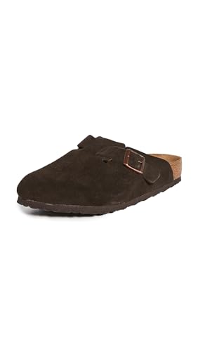 Birkenstock Men's Boston Soft Footbed Clogs, Mocha, Brown, 10-10.5
