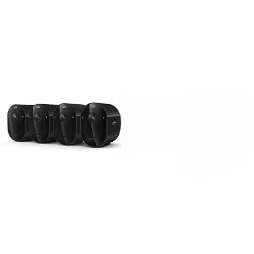 Image of Arlo Pro Security Camera 2K HDR (6th Gen, 2025 Release) - Wireless Outdoor Camera, Rechargeable Removeable Battery, Event Captions, Emergency Response, 6-Month Trial of Secure Plan, 4 Cam, Black
