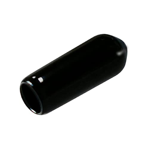 Image of 50pcs Vinyl Flexible End Caps, Rubber End Caps | Black Bolt Screw Thread Protector Safety Cover (1 /4 Inch 6.5 mm)