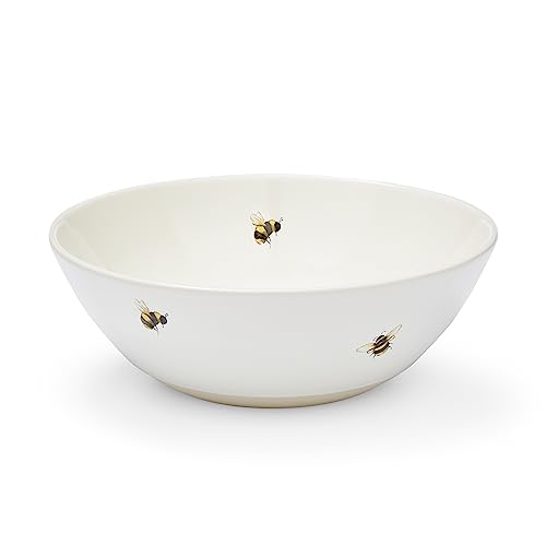 Cooksmart British Designed Serving Bowl | Salad Bowl Perfect for The Dinner Table | Serving Bowls Great for Serving Pasta, Salad, Snacks, Deserts - Bumble Bees