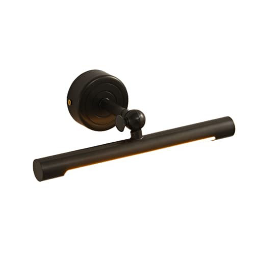 Éclairage de salle de bain LED ajustable noir pour éliminer les ombres du miroir