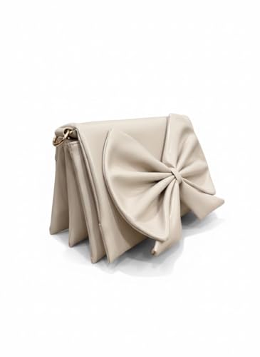 Image of Women's Bow Crossbody Bag - Shoulder Purse & Sling Handbag - Multi-Pocket Partitioned Side Bag with Adjustable Strap for Party, Wedding & Casual