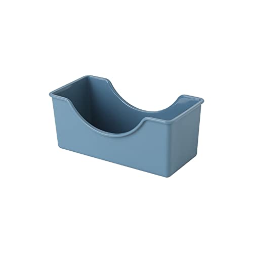 Teglia Da Forno Macaron Spiedo Piatto di Spiedo Piatto di Spuntino domestico sottaceti Spuntino plastica torta Tavolo da immondizia Vassoio (Blue, One Size)