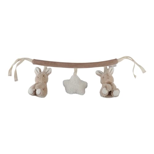 Little Dutch Kinderwagenkette mit Figuren Spielzeug für Baby Hase - Baby Bunny beige - Newborn Naturals