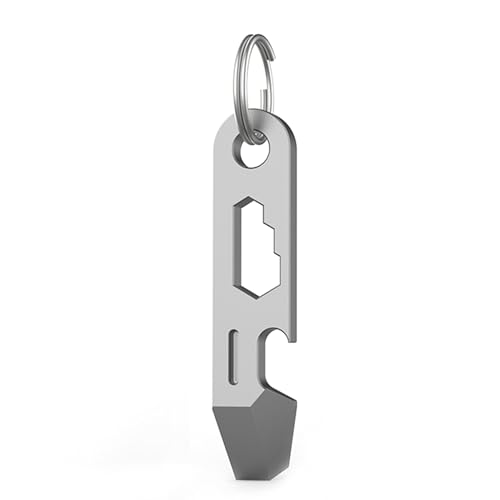 Hamans EDC Pry Bar Keychain Bottle Opener Multi Tool Small EDC Pry Bar for Keychains