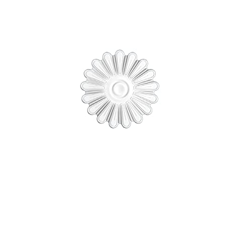 Rosace de plafond décorative - R24 - Polystyrène Haute Densité - Diamètre 210 mm - Coloris Blanc Cover
