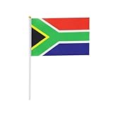 South Africa Stick Flag,South African Hand Held Mini Small Flags On Stick International Country World Stick Flags For Party Classroom Garden Olympics Festival Parades Parties Desk Decorations(30 pack)