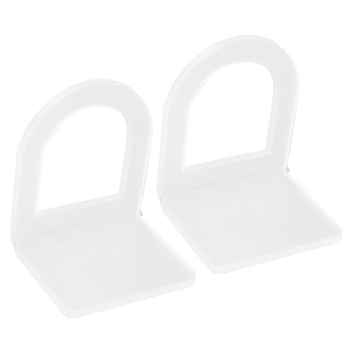 WOHPNLE 2PCS Acrylic Sink Brush Holder, Clear Adhesive Mount Scrub Brush Organizer, No Drill Installation Kitchen Scrub Brush Holder Universal Fit for All Sinks