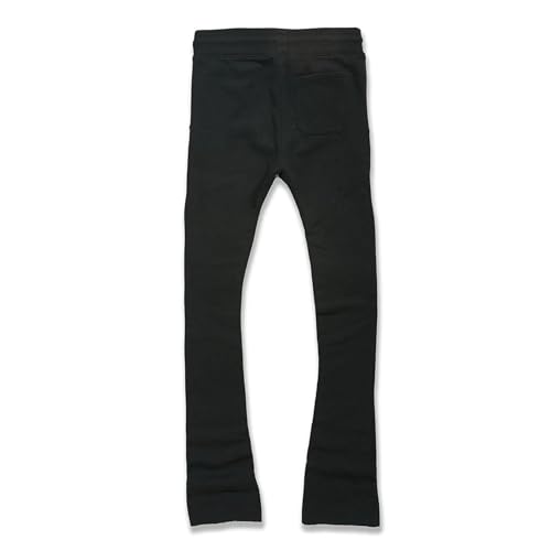 Men's Stacked Sweatpants - Black, Small2