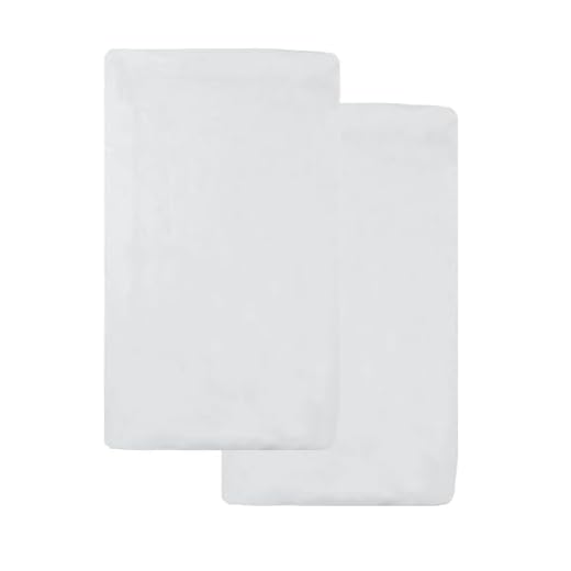 American Baby Company 2 Pack 100% Cotton Knit Fitted 18" x 36" Cradle/Bassinet Sheet - Compatible with Mika Micky Bassinet, White, Soft Breathable, for Boys and Girls
