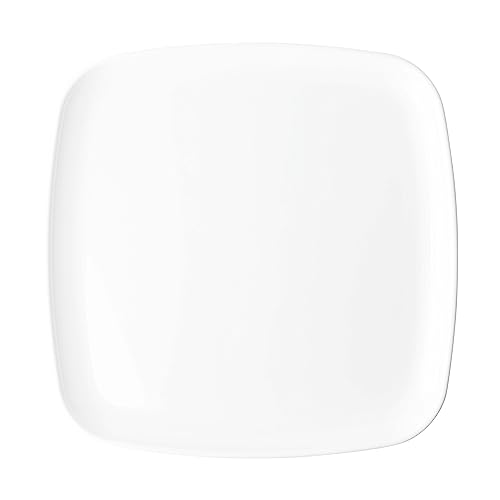 Plasticpro Plastic Serving Trays - Serving Platters Disposable Party Dish White, thumb #3
