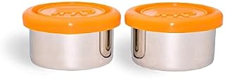 Elephant Box Seal & Go 50ml Dressing Pots (Set of 2) | Stainless Steel Leakproof Food Containers With Silicone Lids, Eco Friendly & Plastic Free Sauce, Dip Containers