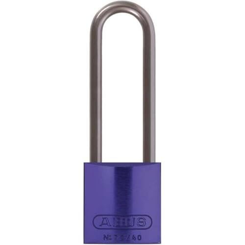 Image of Lockout Padlock, Keyed Alike, Aluminum, Purple, 3 in Shackle Height, 1 1 /2 in Body Width - 1 Each