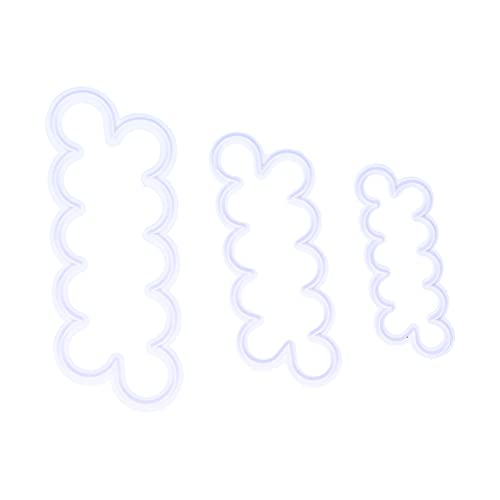 Cutter di Fondente, 3 Pezzi Riutilizzabili per Fiore Rosa Produttore di Fondenti per Cutter Floreale Set di Cookie con una Buona flessibilità per Torta, Pizza, Torta Fondente,