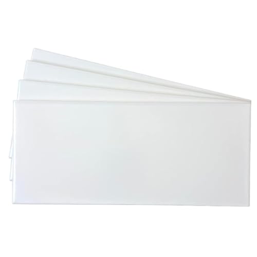 Tenedos White 4x10 Ceramic Subway Wall Tile (Exact Size 4-1/4