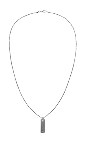 Tommy Hilfiger Jewelry Men's Screws Stainless Steel Pendant With Chain Color: Silver (Model: 2790392) #TOP13