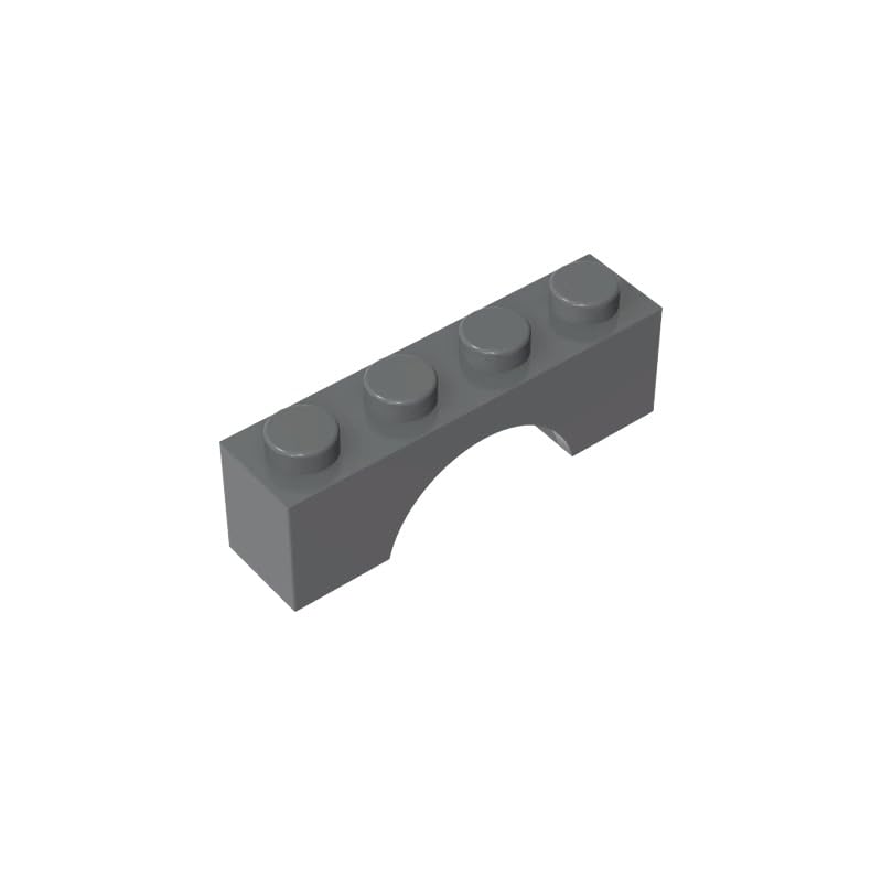 GDS-681 Compatible with LEGO 3659 Brick Arch 1x4, Dark Bluish Gray, 50 PCS โ image 1