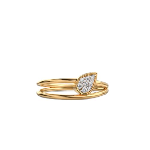 Bague moissanite en argent plaqué or le cadeau de luxe idéal pour elle