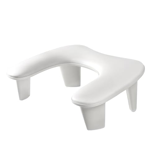 U字型アームレスト ネイルアームレスト マニキュアアームレスト ネイル ハンドピロー PUレザー ネイルハンドレスト 防水 肘置きクッション 手の枕 肘置き フット置き プロネイルアームレストスタンド DIYパーソナルサロン用 (U2,ホワイト)