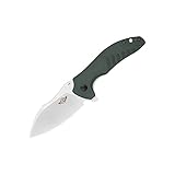 OKNIFE ZILLA Taschenmesser mit breiter 154CM Edelstahl Sheepsfoot 88.3mm Klinge und G10 Griff, Flipper und Pocketclip, für Jagd, Camping, Survival, Einfache Handhabung von Zutaten