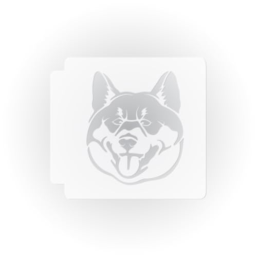 Shiba Inu Dog Head 783-D577 Stencil (18 inch)