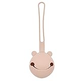 GmeDhc Schnullerbox Silikon, Schnullerhalter für Baby, Aufbewahrung Schnullerhalter Case, Aufhängen Staubdicht Schnuller Box, für Kinderwagen, Wickelrucksac, Unterwegs, Rosa