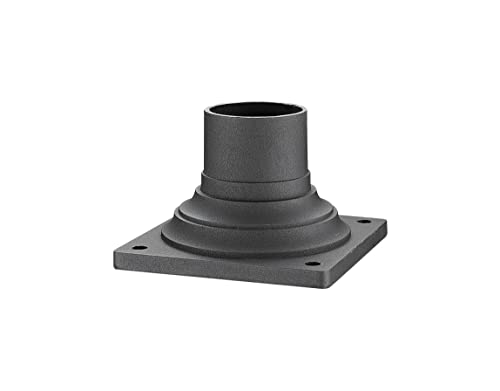 Z-Lite 533PM-BK Outdoor Pier Mount, Clear Water Glass