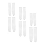 HONITANO 6 Paar Sublimationssocken aus Baumwolle Doppelseitig Bedruckbare Blanko Socken Elastische Selbstgemacht Socken für Personalisierte Motive Rutschfest und Bequem