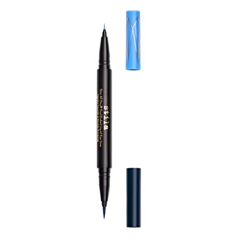 Stila All Day Dual-Ended Liquid Eye Liner, Easy To Use Eyeliner Pen, Smudge & Transfer Proof