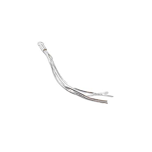 Breloques pompons en argent 925 sterling de style chaîne serpent pour vos créations de bijoux épurés