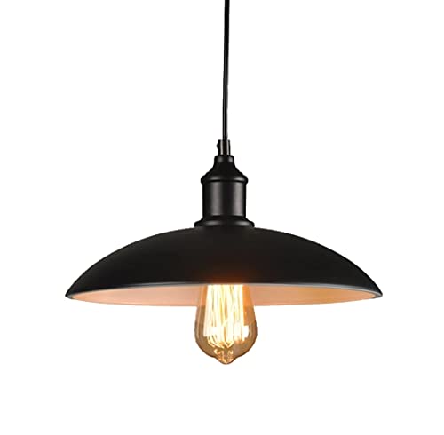 Rsylight Retro Metal Sarkıt Avize Rustik Tekli Sarkıt Siyah Rt2023000