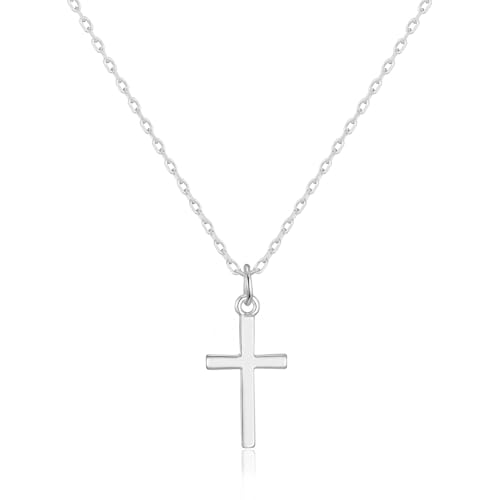 Philip Jones Silver Plated Cross Necklace