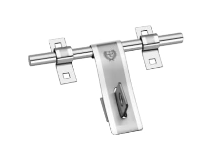 Harrison BH0819 Heavy-Duty 14 Inch Glossy Finish Stainless Steel Aldrop for Main Door | Door Latch for Wooden Door, Gate, Double Door, Single Door | Door Accessories| Rod Thickness 14mm (1 Set)