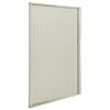RecPro RV Pleated Folding Shower Door and Frame | Sliding, Retractable, Wrinkle Free (Ivory, 36" x 57")