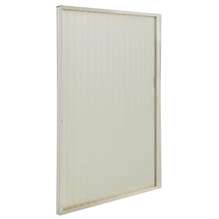 RecPro RV Pleated Folding Shower Door and Frame | Sliding, Retractable, Wrinkle Free (Ivory, 36" x 57")