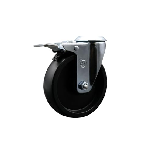 Polyolefin Swivel Bolt Hole Caster w/5