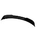 IKON MOTORSPORTS, Trunk Spoiler Compatible with 2024-2025 Ford Mustang S650 Coupe, Deck Style Gloss Black ABS Plastic Rear Trunk Lid Spoiler Wing Lip