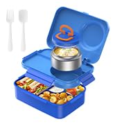 DaCool Adults Bento Box for Adults Big Lunch Box BPA-Free Upgraded Toddler School Lunch Container with Spoon Compartments Leak Proof Durable, Meal Fruit Snack Packing for Picnic, Microwave Safe
